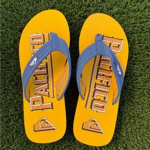 Quiksilver Yellow & Blue Pacifico Flip Flops